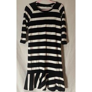 Press Dress Striped Dress Size XS Womens Fit n Flare Stretch Soft Modal Career